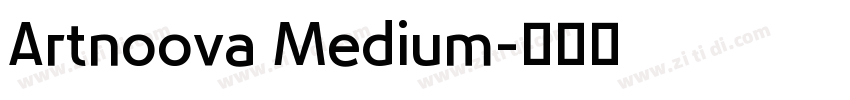 Artnoova Medium字体转换